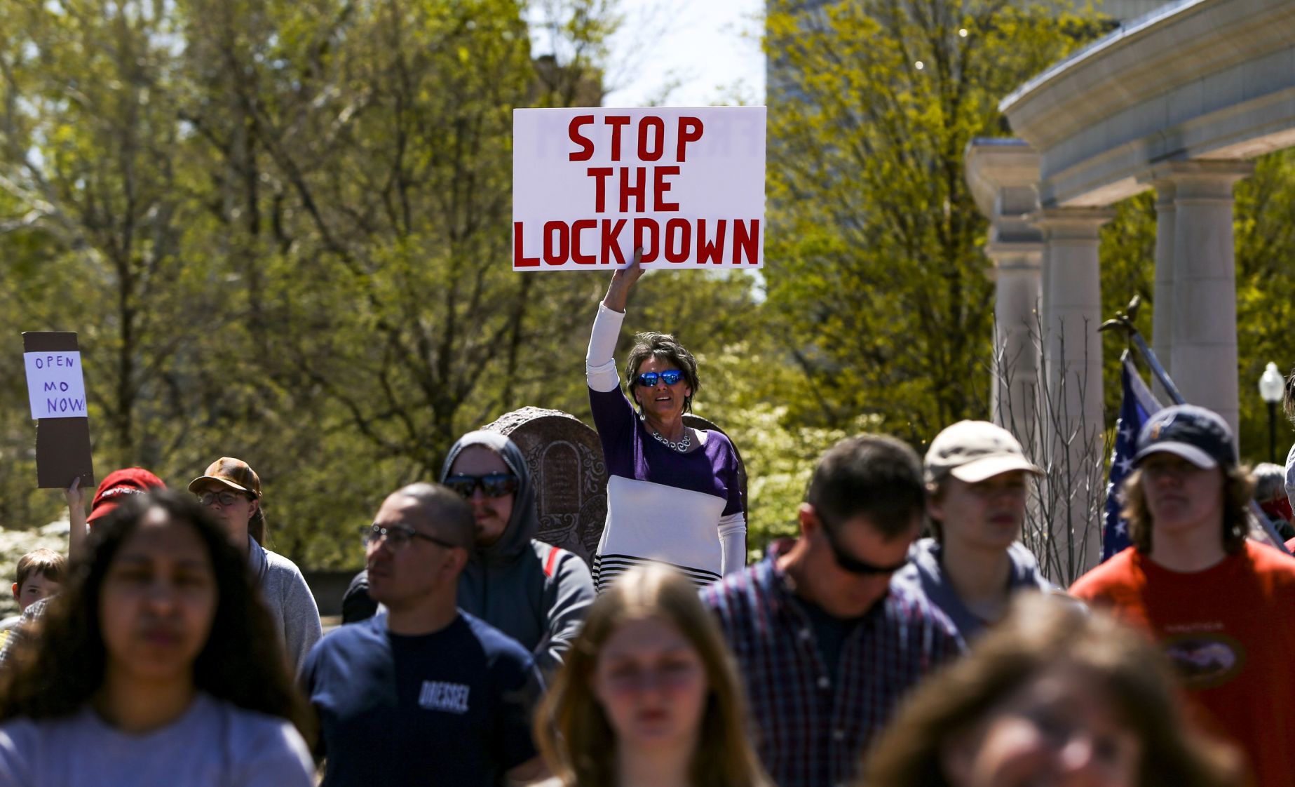 Citizens protest stay-home order